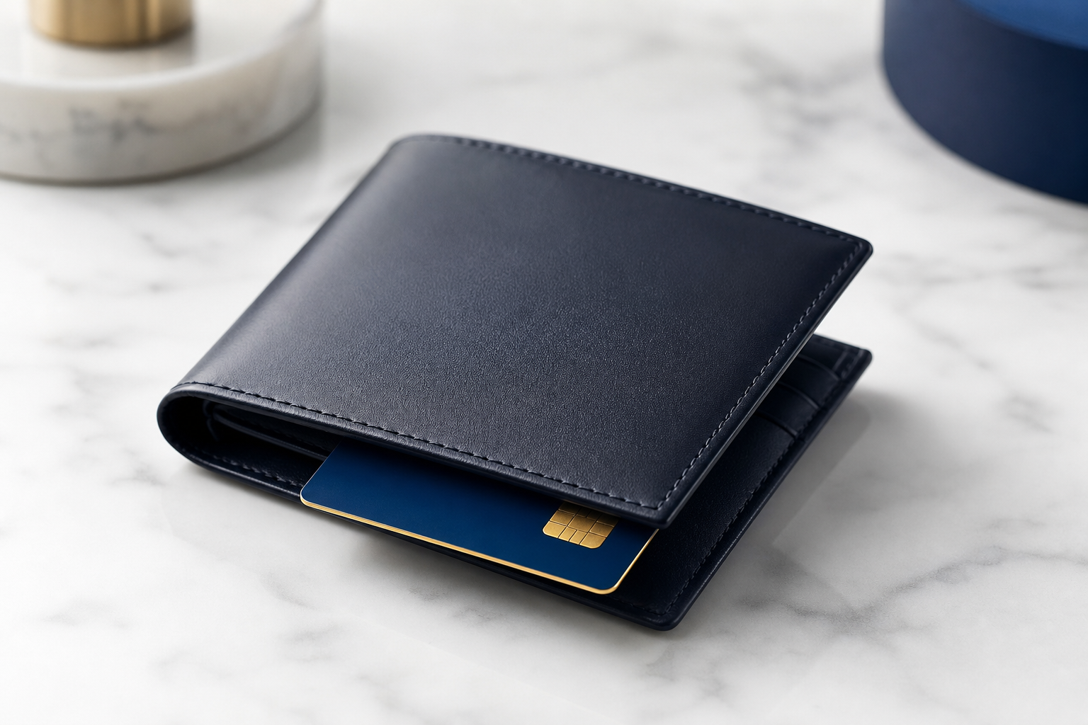 Premium wallet with debit card for everyday checking